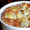 Artichoke Bread Pudding
