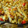 Bacon Pesto Pasta Bake
